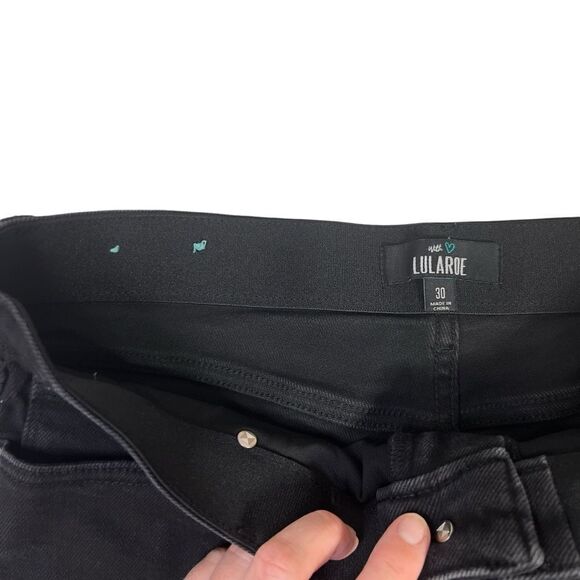 Lularoe Jeans Boyfriend Cuffed Denim Shorts 30 - Picture 6 of 12
